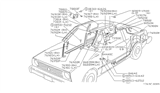 Diagram for 1981 Nissan Datsun 310 Fuel Door Release Cable - 78521-M8000