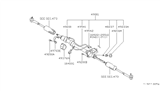 Diagram for Nissan Datsun 310 Rack & Pinion Bushing - 48376-M7260