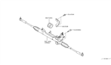 Diagram for 2005 Nissan 350Z Rack & Pinion Bushing - 54445-4P000