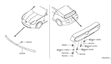Diagram for Nissan Air Deflector - 96010-EV00A