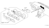 Diagram for 2007 Nissan 350Z Instrument Cluster - 24845-CD000