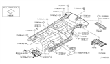 Diagram for 2008 Nissan 350Z Exhaust Heat Shield - 74761-CD000