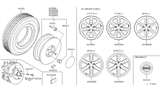 Diagram for 2005 Nissan Xterra Lug Nuts - 40224-24U00