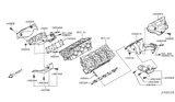 Diagram for 2006 Nissan 350Z Exhaust Heat Shield - 16590-AL500