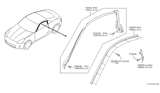 Diagram for 2008 Nissan 350Z Door Seal - 76861-CD000