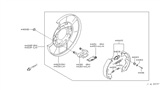 Diagram for 2004 Nissan 350Z Brake Backing Plate - 44000-AL511