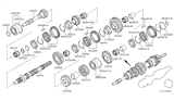 Diagram for Nissan Output Shaft Bearing - 32203-CD001
