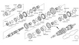 Diagram for 2004 Nissan 350Z Synchronizer Ring - 32604-CD020