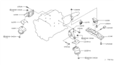 Diagram for 2005 Nissan 350Z Motor And Transmission Mount - 11320-CD000