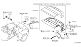 Diagram for Nissan Front Door Striker - 97082-CF45A