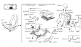 Diagram for 2003 Nissan 350Z Seat Cover - 87670-CD066