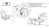 Diagram for Nissan 350Z Seat Cushion - 873A2-CF42D