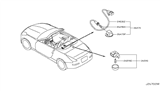 Diagram for Nissan Stanza Interior Light Bulb - 26470-60U00