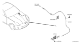 Diagram for 2007 Nissan 350Z Hood Cable - 65620-CD000