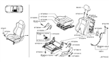 Diagram for 2007 Nissan 350Z Seat Cover - 87670-CF45A