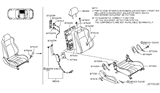 Diagram for Nissan 350Z Seat Cushion - 873A2-CF40D