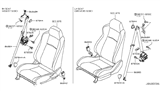 Diagram for 2007 Nissan 350Z Seat Belt - 86884-CD040