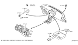 Diagram for 2004 Nissan 350Z Blower Control Switches - 27500-CD000