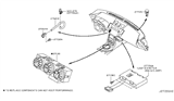 Diagram for 2004 Nissan 350Z A/C Switch - 27500-CD000