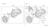 Diagram for Nissan 350Z A/C Compressor - 92600-CD100