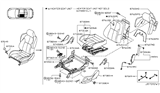 Diagram for Nissan 350Z Seat Cushion - 87350-CD062