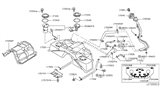 Diagram for Nissan 350Z Gas Cap - 17251-CD000