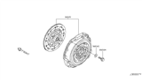 Diagram for Nissan 350Z Pressure Plate - 30205-JK40A