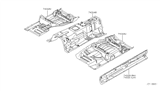 Diagram for Nissan 350Z Floor Pan - 74320-CD030