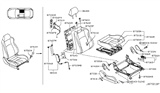 Diagram for 2004 Nissan 350Z Seat Cushion - 87300-CD007