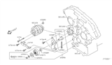 Diagram for 2015 Nissan 370Z Alternator Bracket - 11715-JK20A