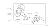 Diagram for Nissan 350Z Brake Backing Plate - 44020-AL510