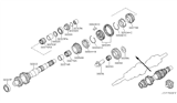 Diagram for 2004 Nissan 350Z Reverse Idler Gear - 32282-CD004