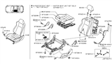 Diagram for 2007 Nissan 350Z Seat Cover - 87670-CF46A