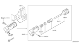 Diagram for 2005 Nissan 350Z Clutch Slave Cylinder - 30620-CD021