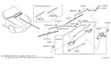 Diagram for 2007 Nissan 350Z Wiper Pivot - 28841-CD000