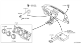 Diagram for 2005 Nissan 350Z A/C Switch - 27500-CD010