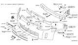 Diagram for Nissan 350Z Bumper - 62022-CD025