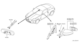 Diagram for Nissan 350Z Car Mirror - K6301-CF000