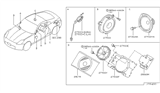 Diagram for Nissan 350Z Car Speakers - 28138-CD000
