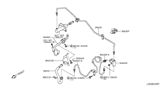 Diagram for 2009 Nissan 370Z Hydraulic Hose - 30850-JK40B