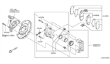 Diagram for 2006 Nissan 350Z Brake Caliper - 44001-EG00A