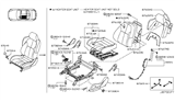 Diagram for 2006 Nissan 350Z Seat Cover - 87370-CF42A