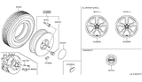 Diagram for Nissan 350Z Spare Wheel - D0300-CF44C