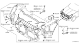 Diagram for Nissan Radiator Support - F2500-1A30A