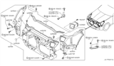 Diagram for 2005 Nissan 350Z Radiator Support - 62510-CD100