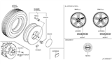 Diagram for 2008 Nissan 350Z Wheel Cover - 40342-ZB700