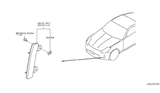 Diagram for Nissan 350Z Bumper Reflector - 26140-CD000