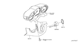 Diagram for Nissan 350Z Steering Column Cover - 48470-CD060