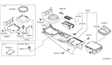 Diagram for 2007 Nissan 350Z Center Console Base - 96911-CF45A