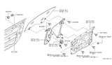 Diagram for 2008 Nissan 350Z Window Motor - 80731-CD00A